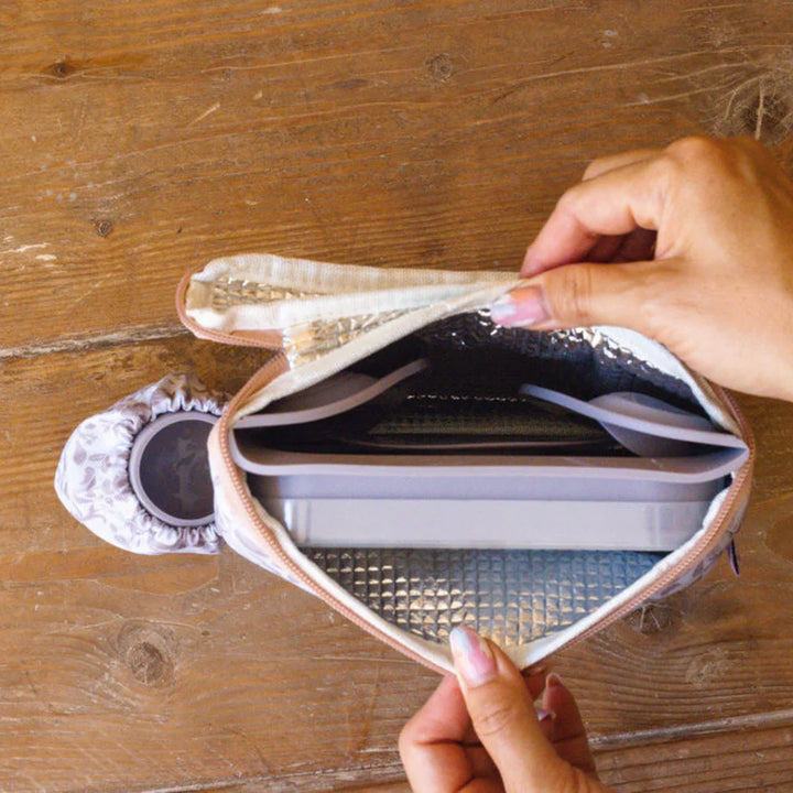 Bundle Fleur De Jardin Rose Cover & Catch με Πιατάκι και Dinky Cup BLW