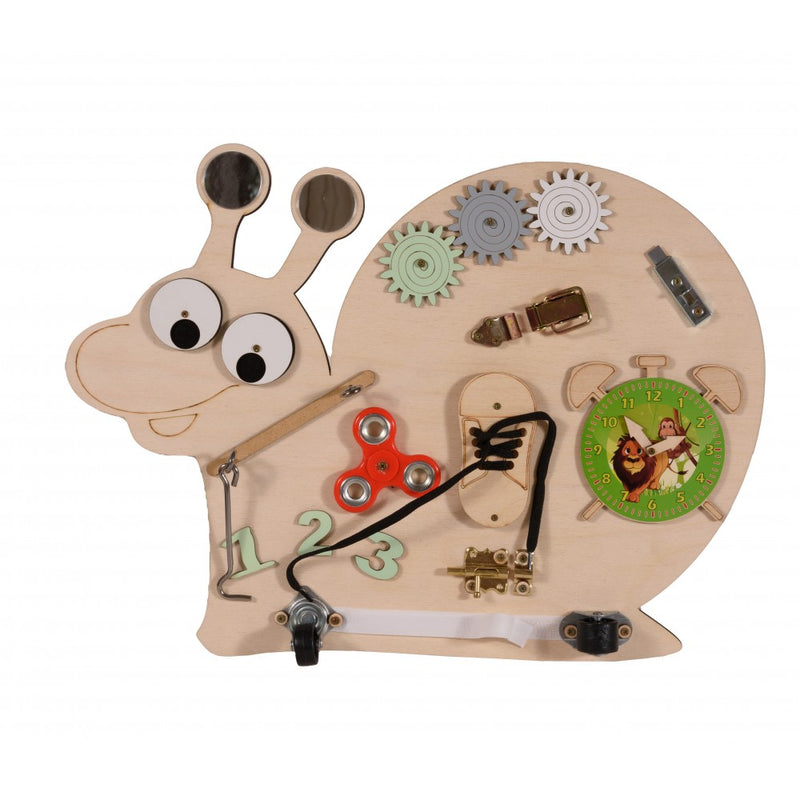 Ξύλινος Εκπαιδευτικός Πίνακας Moni Toys Montessori Snail