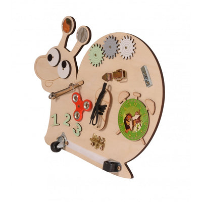 Ξύλινος Εκπαιδευτικός Πίνακας Moni Toys Montessori Snail