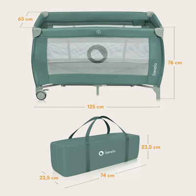 Παρκοκρέβατο Stefi Plus Olive Green Lionelo