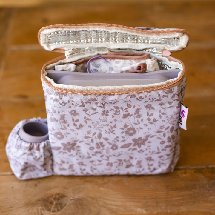 Bundle Fleur De Jardin Rose Cover & Catch με Πιατάκι και Dinky Cup BLW