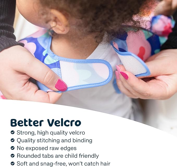 Αδιάβροχη Σαλιάρα-Ποδιά με Μανίκια Floral 6-24m