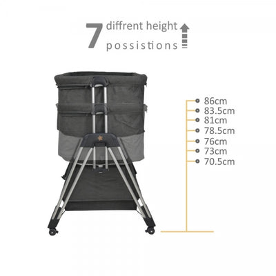 Λίκνο Συγκοίμησης Pearl Graphite BebeStars