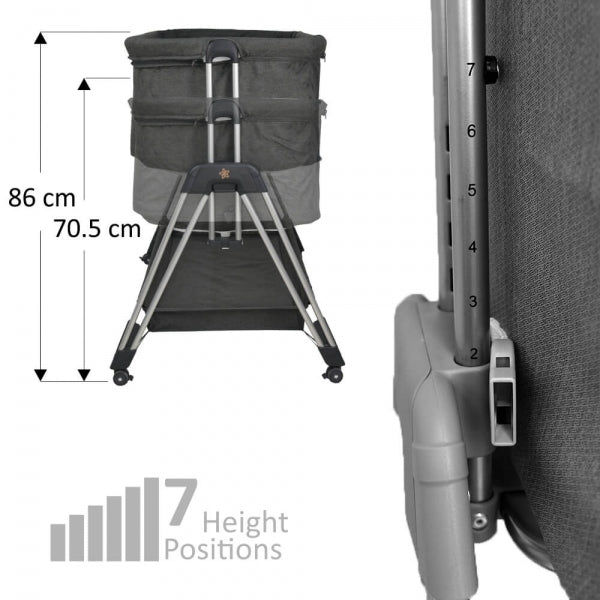 Λίκνο Συγκοίμησης Pearl Graphite BebeStars