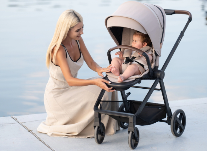 Παιδικό Καρότσι Mia 3 Σε 1 Beige KikkaBoo