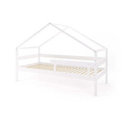 Παιδικό Κρεβάτι Montessori Hytte Plus YappyKids Λευκό 200x90 cm - 10% Έκπτωση Στο Στρώμα