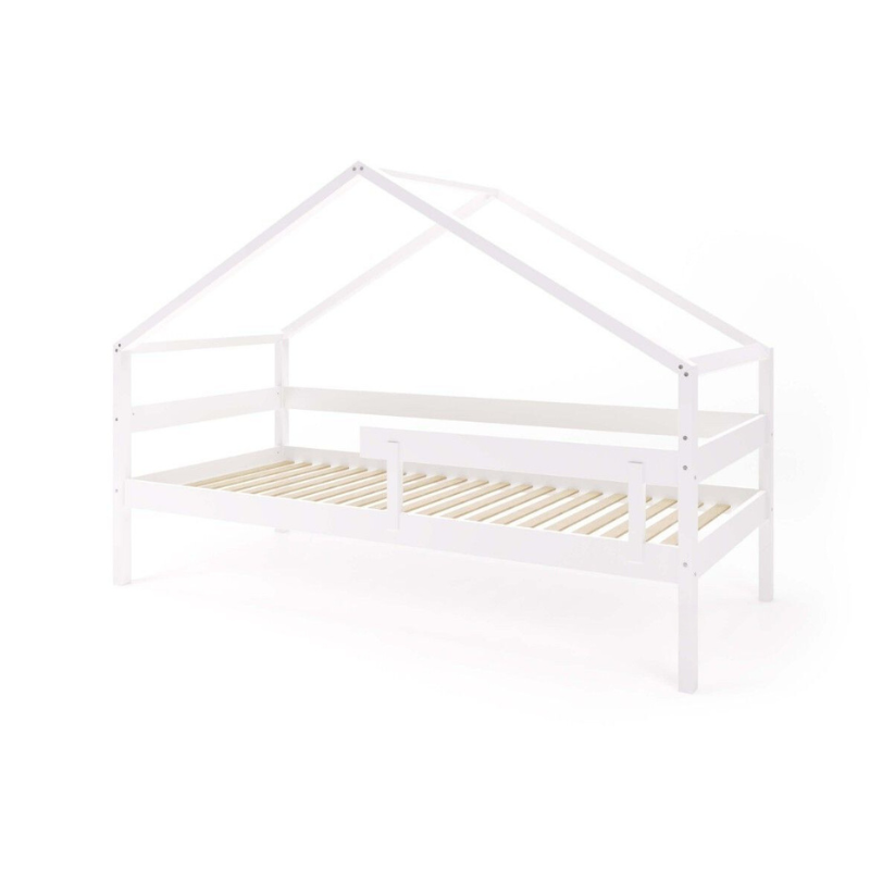 Παιδικό Κρεβάτι Montessori Hytte Plus YappyKids Λευκό 200x90 cm - 10% Έκπτωση Στο Στρώμα