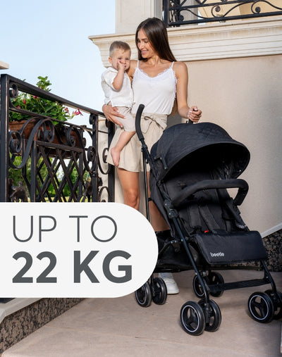 Παιδικό Καρότσι Beetle Beige KikkaBoo