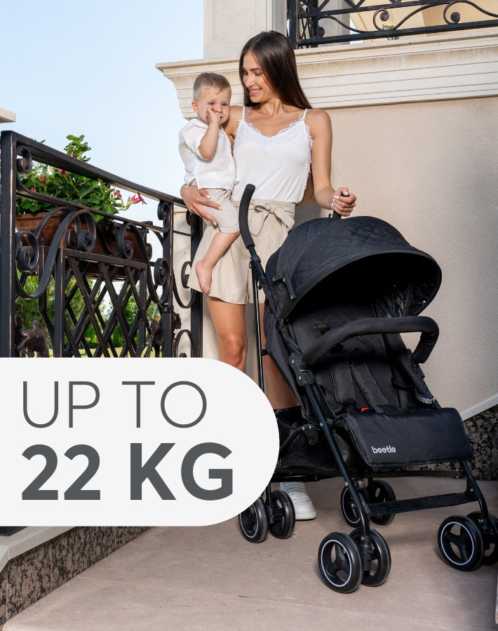Παιδικό Καρότσι Beetle Beige KikkaBoo