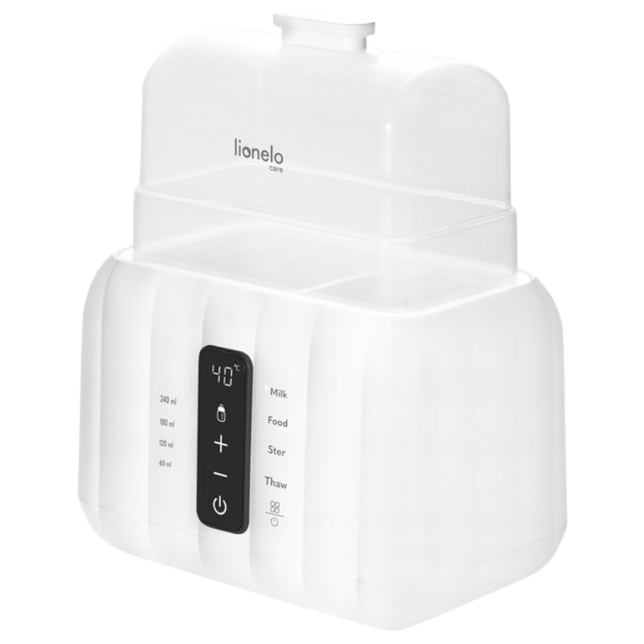 Θερμαντήρας Mπιμπερό & Tροφών 6 σε 1 με Aποστειρωτή Thermup Duo White Lionelo