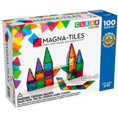 Μαγνητικό Παιχνίδι 100 Κομματιών Clear Colors Magna Tiles