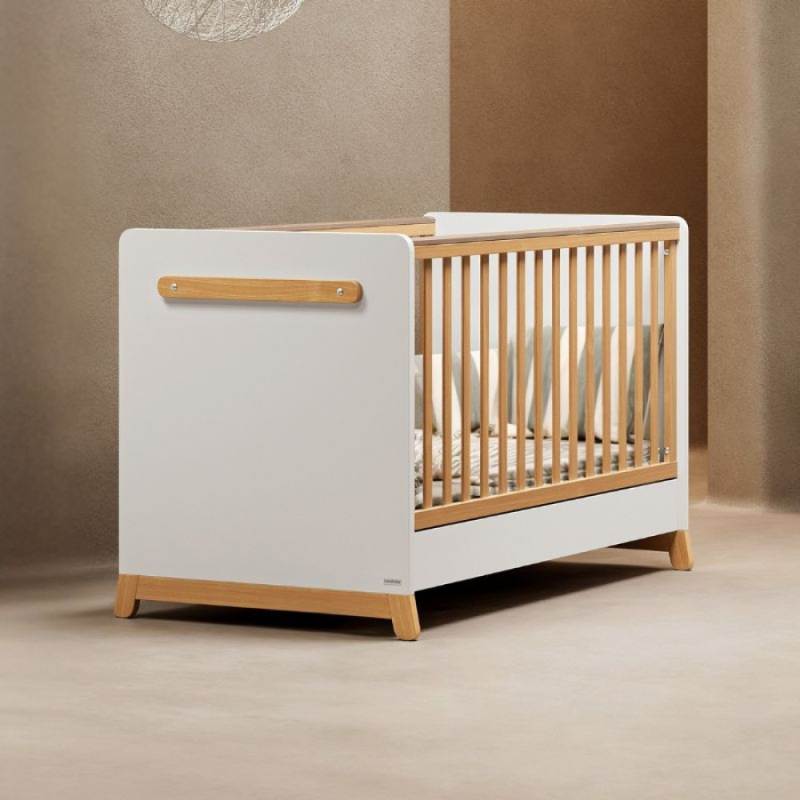 Βρεφικό Κρεβάτι Μετατρεπόμενο Σε Προεφηβικό Palmer White 70x140cm