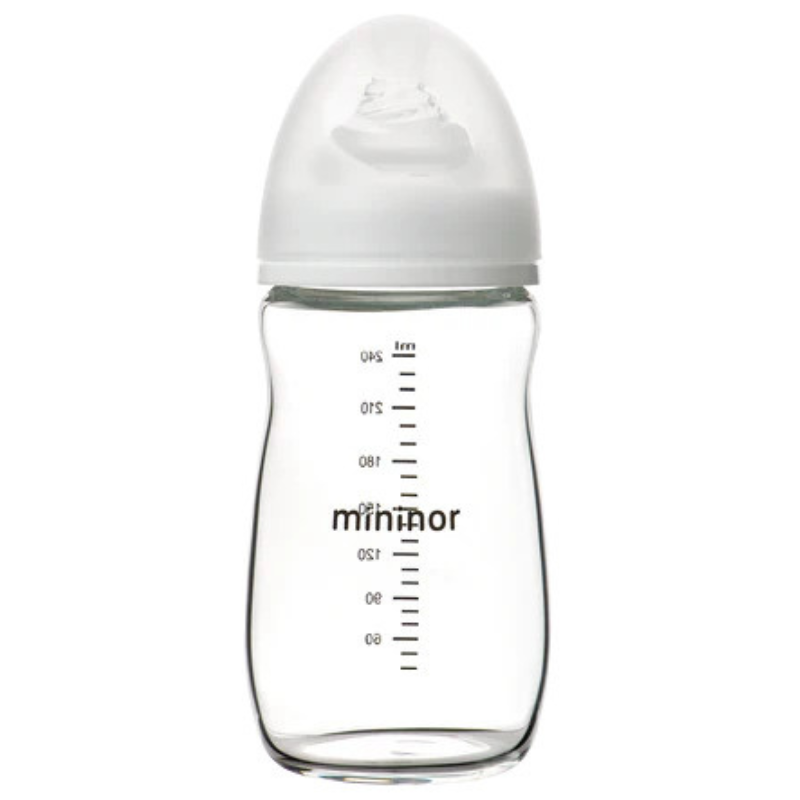 Γυάλινο Μπιμπερό 3+m 240ml