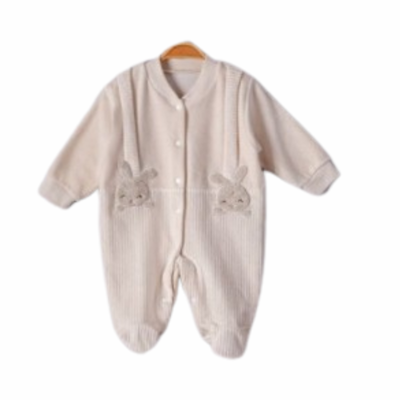 Βρεφικό Φορμάκι Cute Bunnies Beige