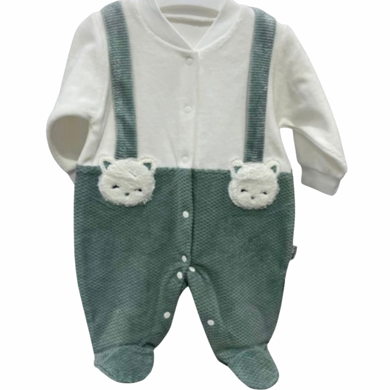 Βρεφικό Φορμάκι Tiny Cats Green