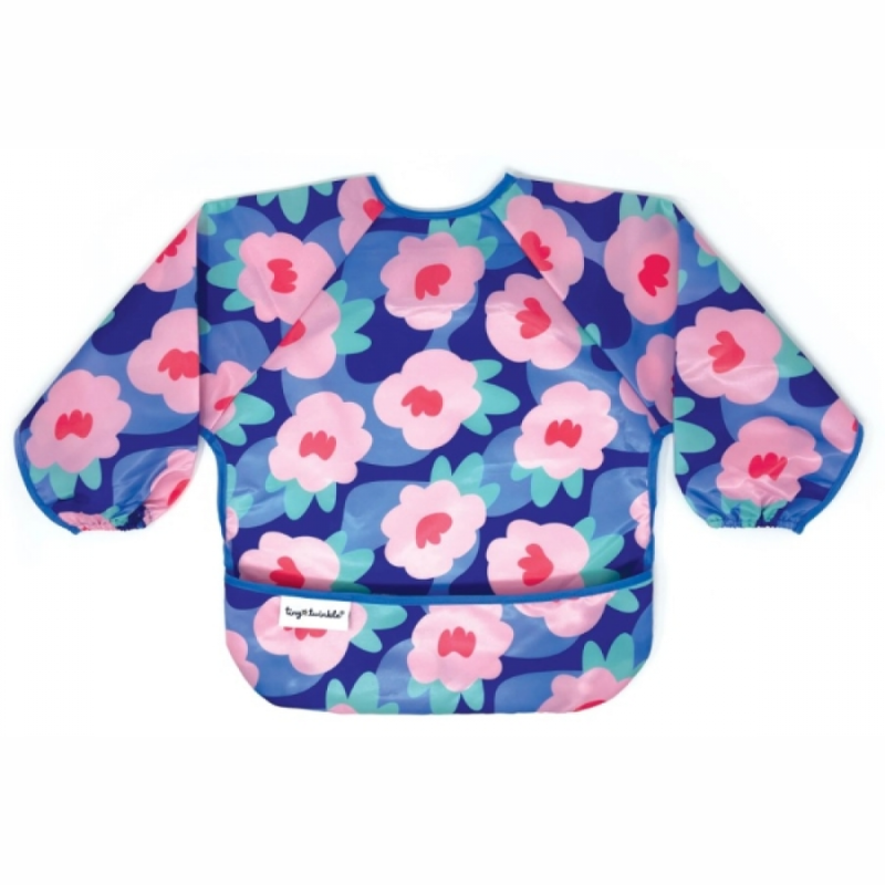 Αδιάβροχη Σαλιάρα-Ποδιά με Μανίκια Floral 6-24m