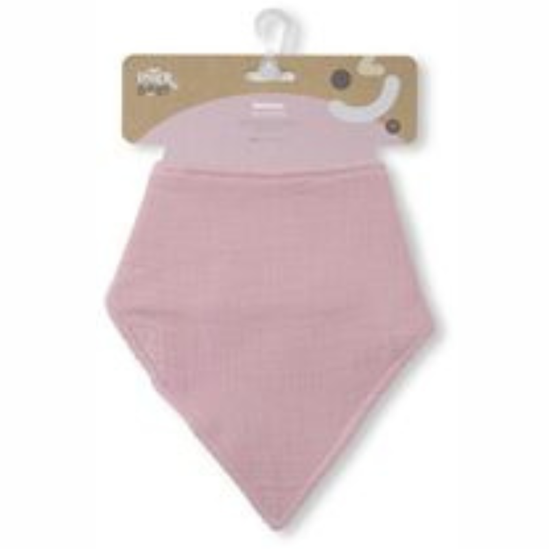 Σαλιάρα Μπαντάνα Bamboo Pink Interbaby