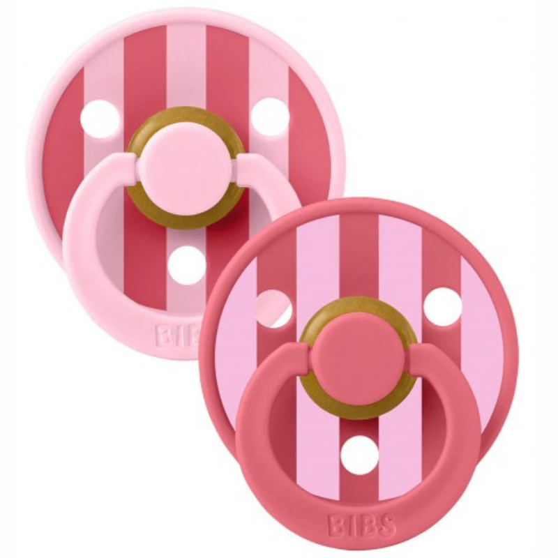 Πιπίλα Studio Colour Latex Baby Pink / Coral 6+m 2τμχ