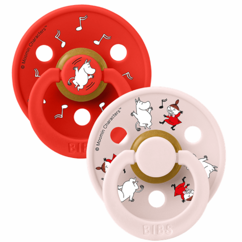 Πιπίλα Moomin Colour Latex Dancing Candy Apple/Petal 6+m 2τμχ