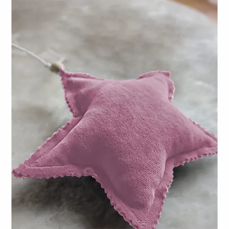 Διακοσμητική Γιρλάντα Stars Velvet Cherry Pink