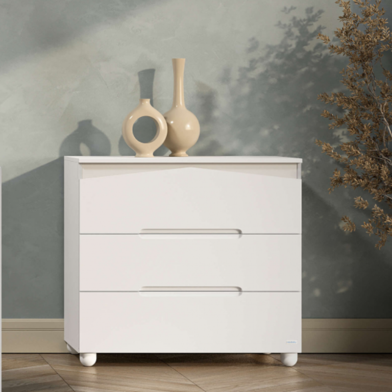 Βρεφική Συρταριέρα Με 3 Συρτάρια Art / Rabbit White