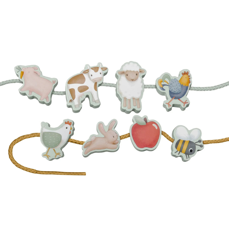 Ξύλινες Φιγούρες Mε Kορδόνι Little Farm Little Dutch