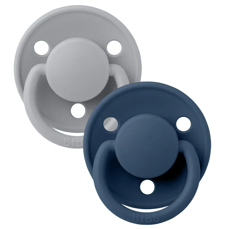 Πιπίλα De Lux Σιλικόνης One Size Cloud / Steel Blue 2τμχ