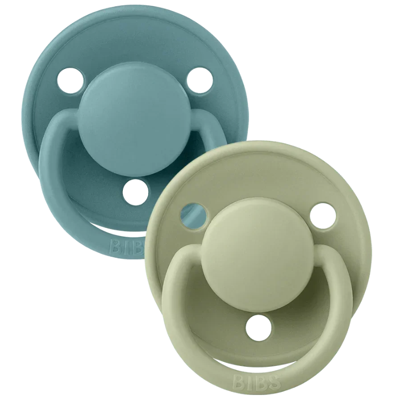 Πιπίλα De Lux Σιλικόνης Island Sea/ Sage One Size 2τμχ