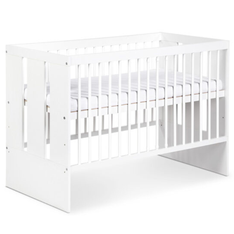 Βρεφικό Κρεβάτι Paula Λευκό 120x60cm