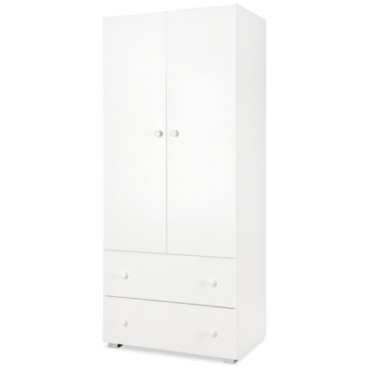 Δίφυλλη Ντουλάπα Paula Λευκό