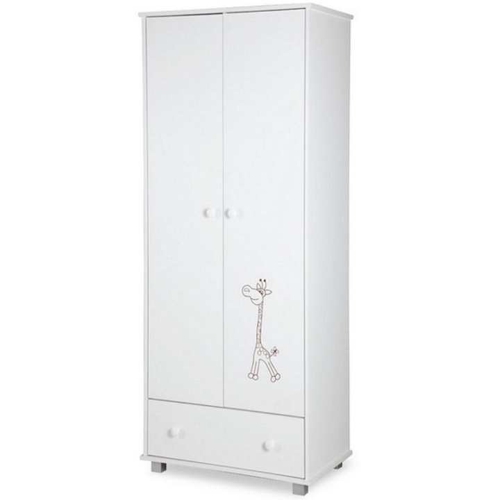 Δίφυλλη Ντουλάπα Giraffe Λευκό