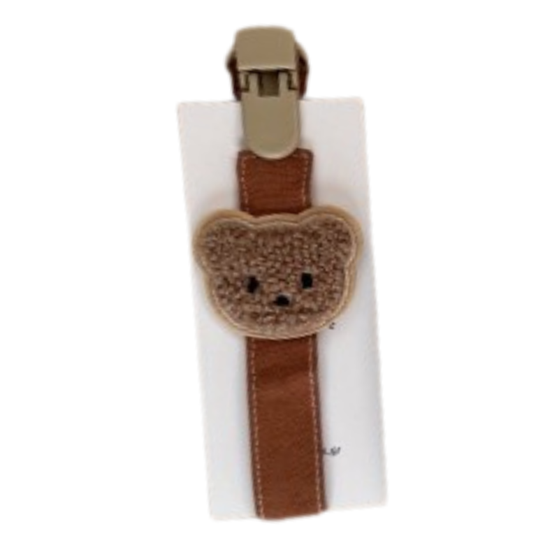 Υφασμάτινο Κλιπ Πιπίλας Bear Brown