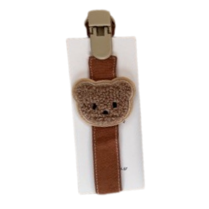 Υφασμάτινο Κλιπ Πιπίλας Bear Brown
