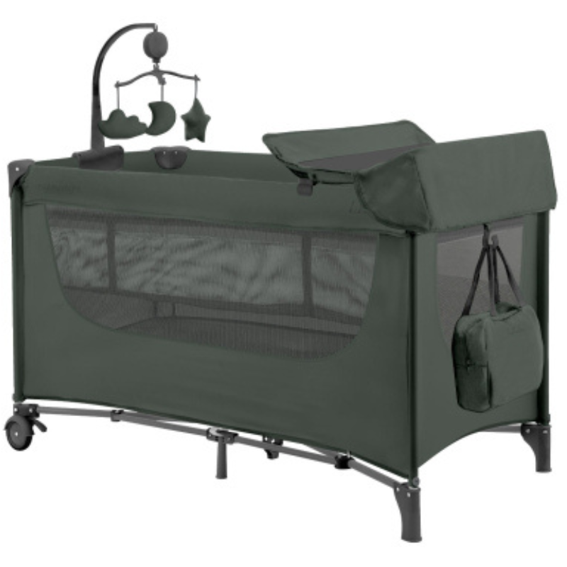 Παρκοκρέβατο 2 Επιπέδων Nighty Night Green 2026 KikkaBoo