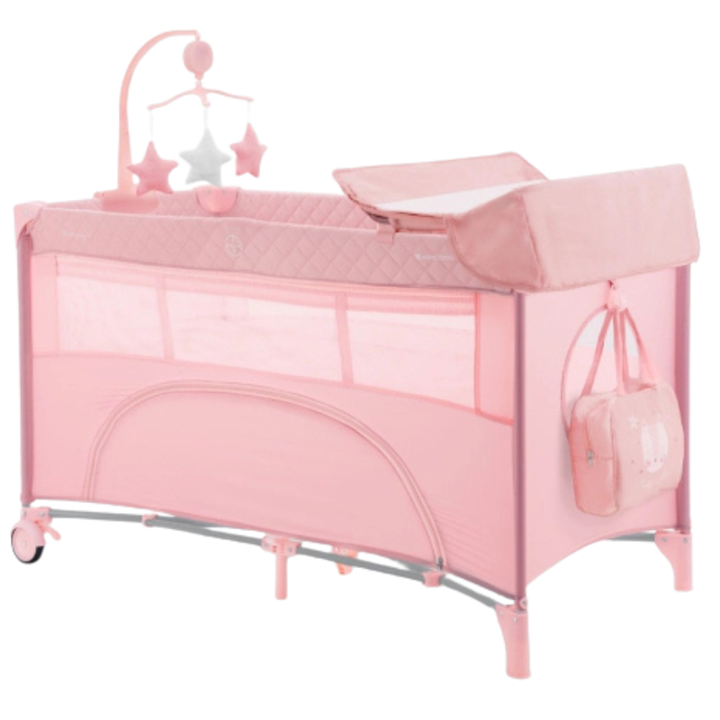 Παρκοκρέβατο 2 Επιπέδων Nighty Night Pinkt KikkaBoo