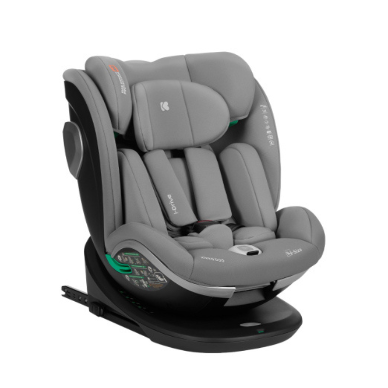 Κάθισμα Aυτοκινήτου i-Drive 360° Light Gray i-Size 40-150cm KikkaBoo