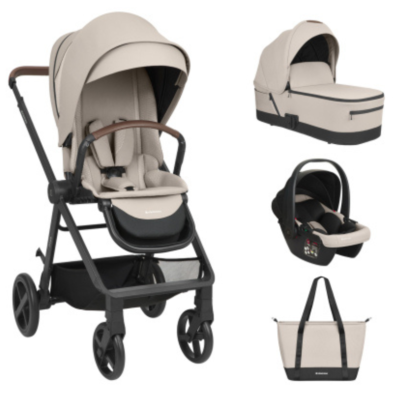 Παιδικό Καρότσι Mia 3 Σε 1 Beige KikkaBoo