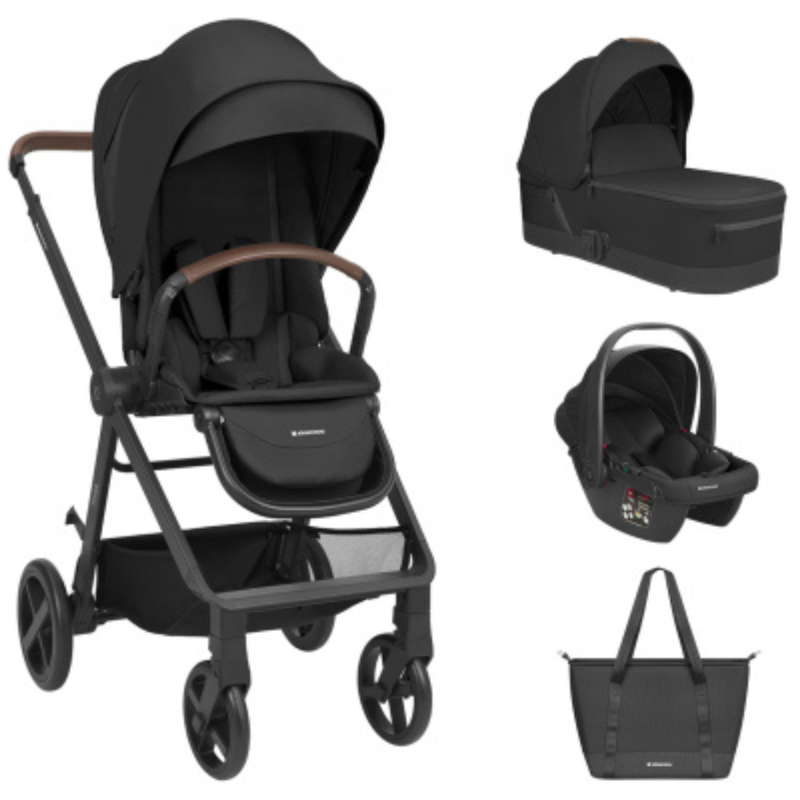 Παιδικό Καρότσι Mia 3 Σε 1 Black KikkaBoo