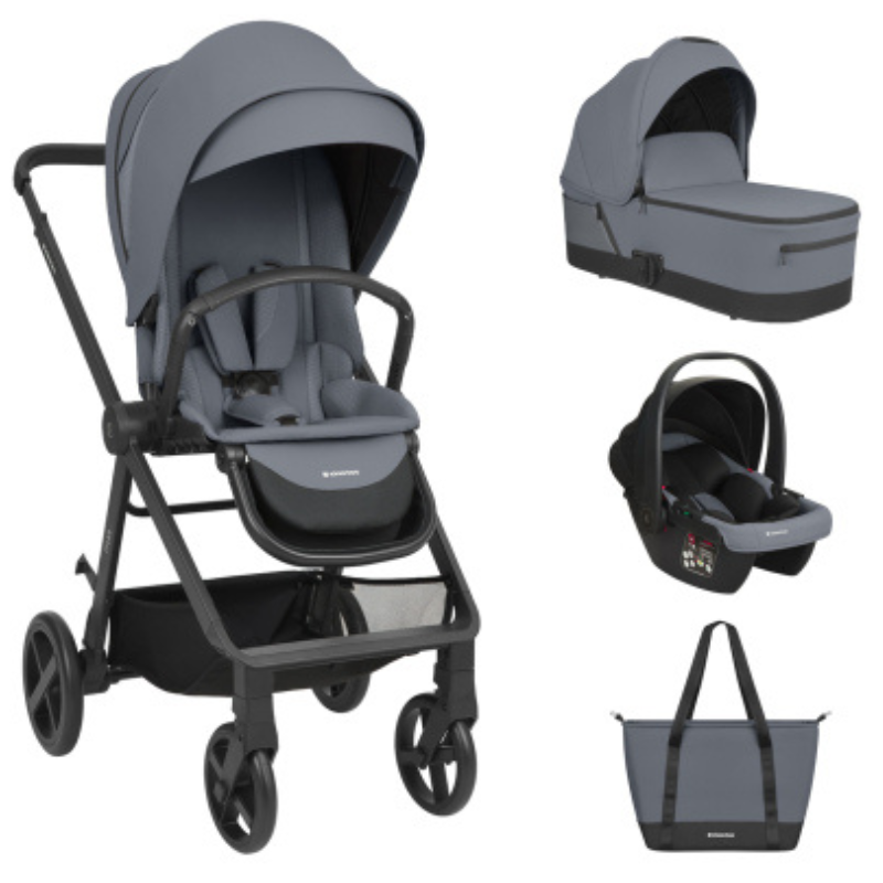 Παιδικό Καρότσι Mia 3 Σε 1 Grey KikkaBoo