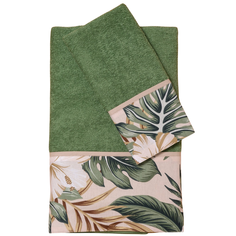 Σετ Βρεφικές Πετσέτες Tropical Leaves 2τμχ