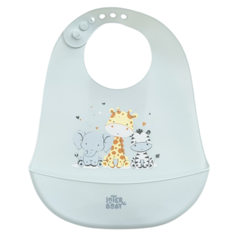 Σαλιάρα Σιλικόνης Tres Amigos Blue