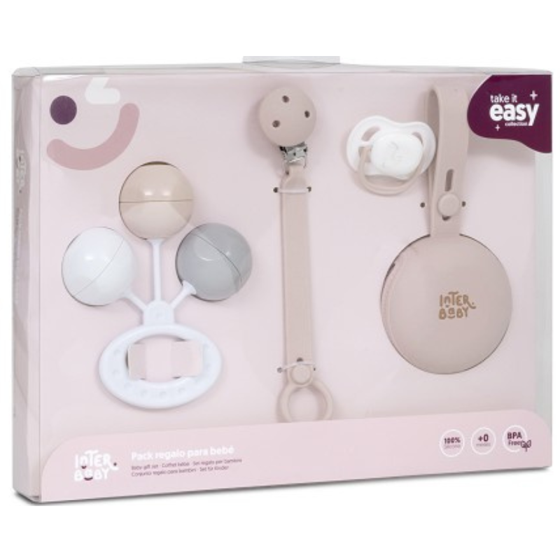 Βρεφικό Σετ Δώρου Pink 4τμχ