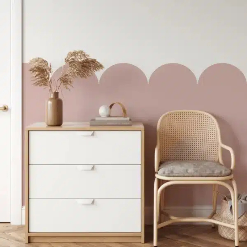 Αυτοκόλλητο Τοίχου Panel Dusty Pink 100×120cm