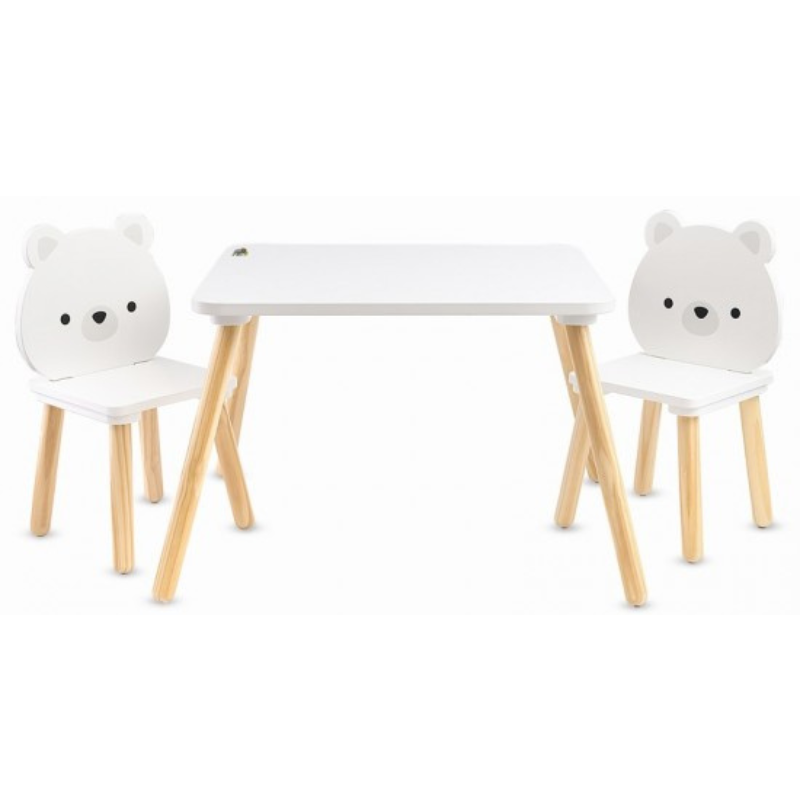 Σετ Παιδικό Τραπέζι με Καρέκλες White Bears