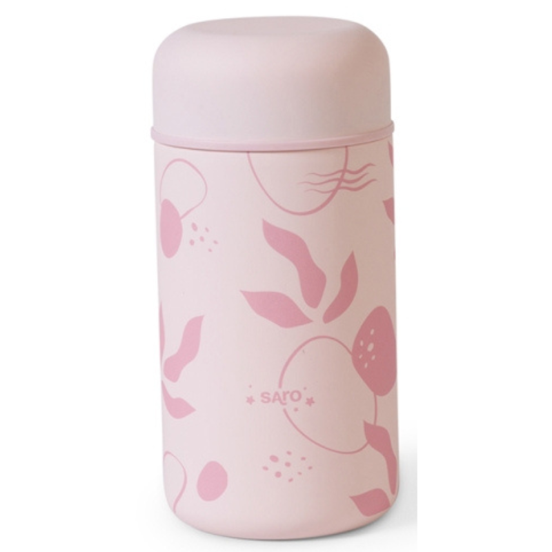 Θερμός Φαγητού Leaves Dusty Pink 500ml