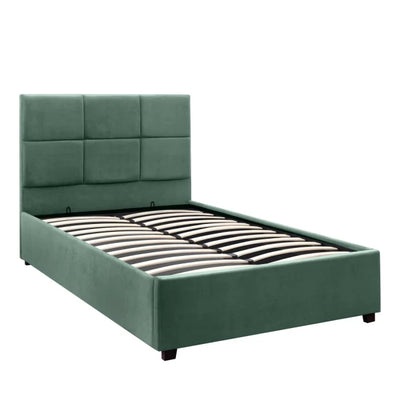 Κρεβάτι Casper Με Αποθηκευτικό Χώρο 120x200cm Dark Green