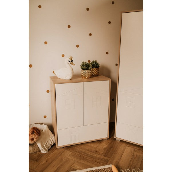 Ολοκληρωμένο Βρεφικό Δωμάτιο Ida Φυσικό Ξύλο / Λευκό 120x60cm