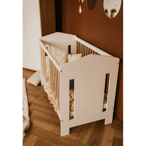 Ολοκληρωμένο Βρεφικό Δωμάτιο Ida Φυσικό Ξύλο / Λευκό 120x60cm