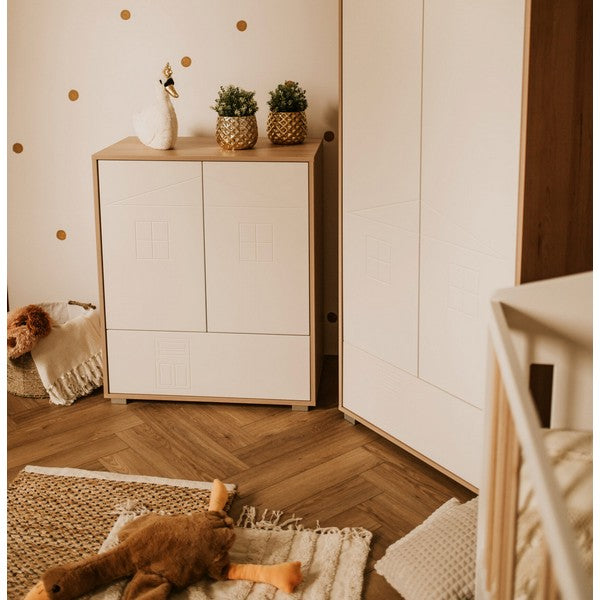 Ολοκληρωμένο Βρεφικό Δωμάτιο Ida Φυσικό Ξύλο / Λευκό 120x60cm