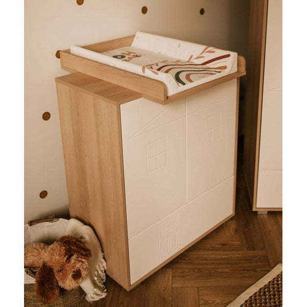 Ολοκληρωμένο Βρεφικό Δωμάτιο Ida Φυσικό Ξύλο / Λευκό 120x60cm